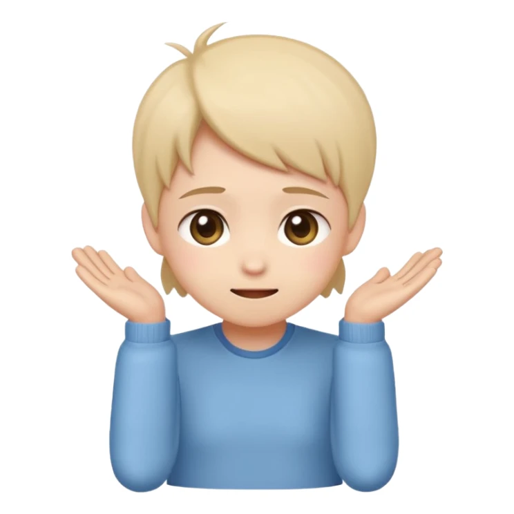 Cute chibi character emoji, looking awkward and embarrassed. 
Scratching the back of their head. 
Nervous smile, slight blush, eyes looking away. 
Small timid posture. 
Simple 2D flat style, pastel colors, clean outline, transparent background. sticker