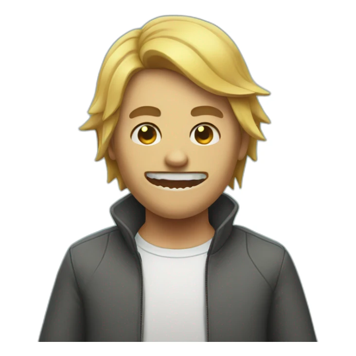 Antisocial shark sticker