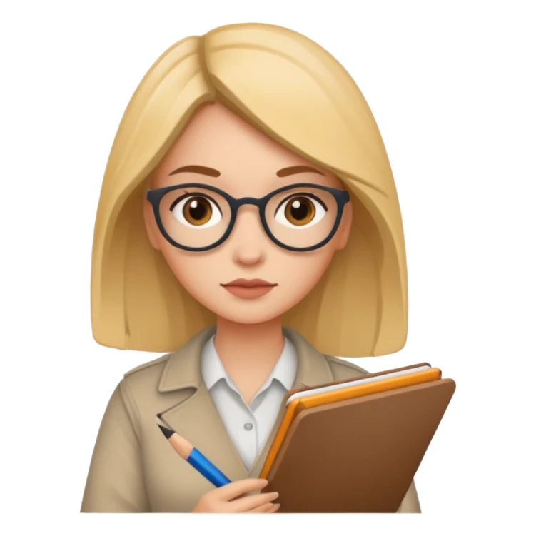 woman designer with sketchbook and pencil sticker