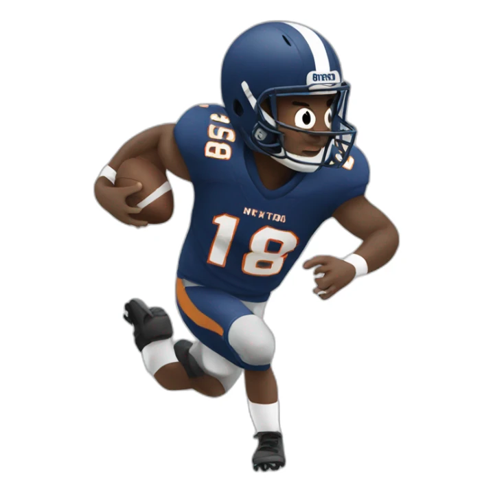 Football playing sticker