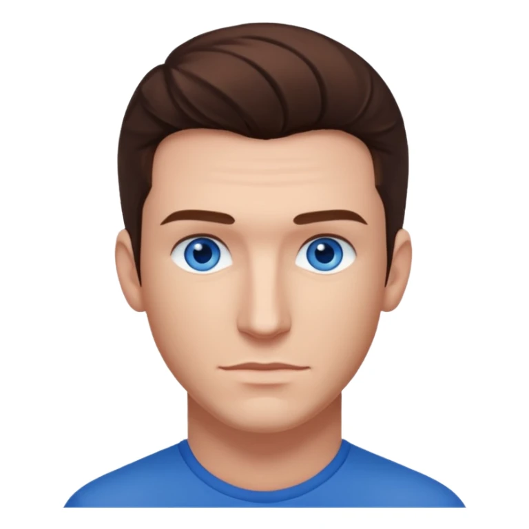 JC Chasez blue eyes, brown hair sticker