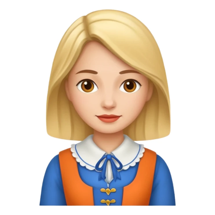 woman with dutch clothing sticker