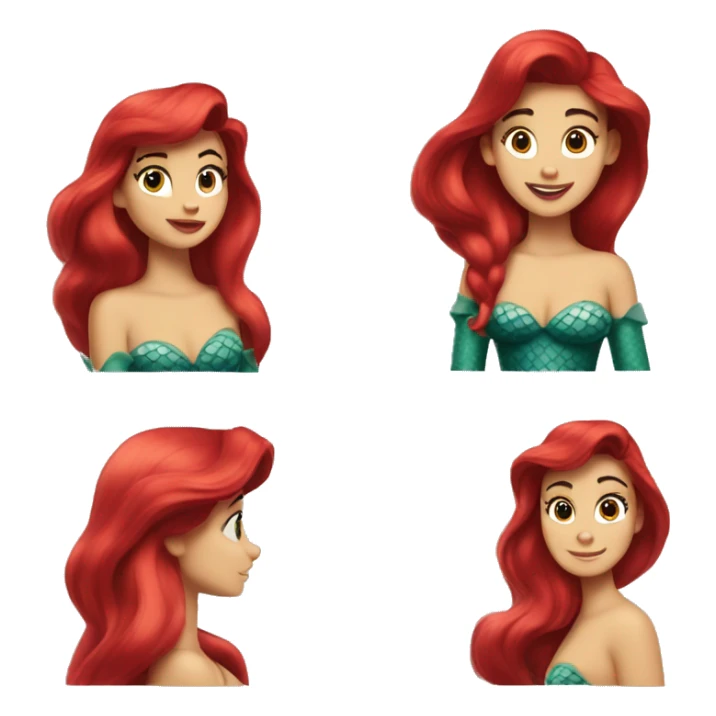 the little mermaid ariel sticker
