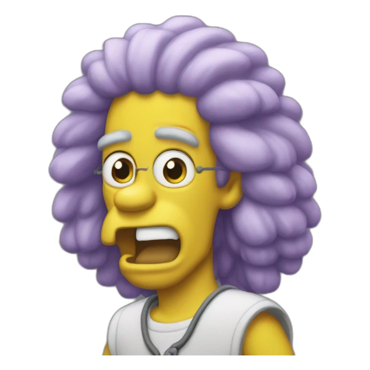 Homerde simson sticker