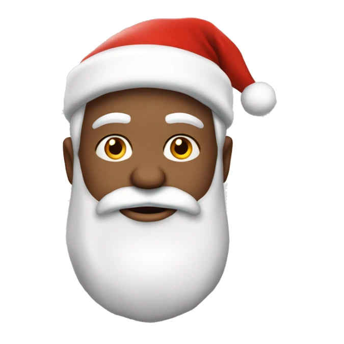 père Noël avec cadeau est costume rouge et barbe blanche sticker