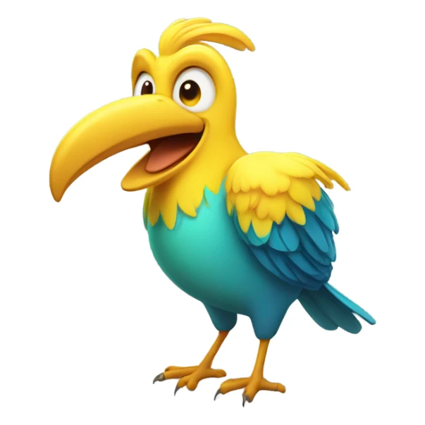 Big bird singing bird is the word sticker