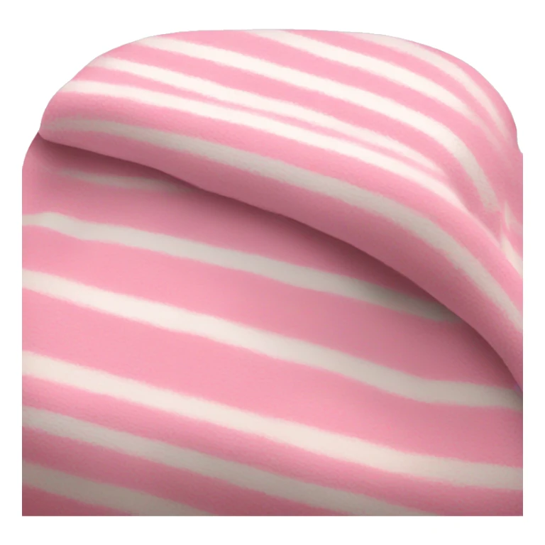 Pink blanket with fluffy white stripes sticker