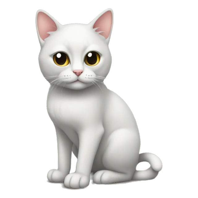 think about domestic short chair cat sticker