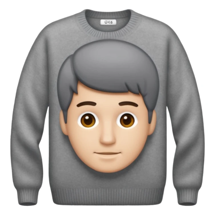 cashmere sweater grey men, just the sweater sticker