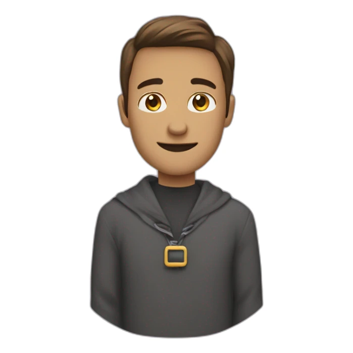 Homme chauve impair grand ouvert sticker