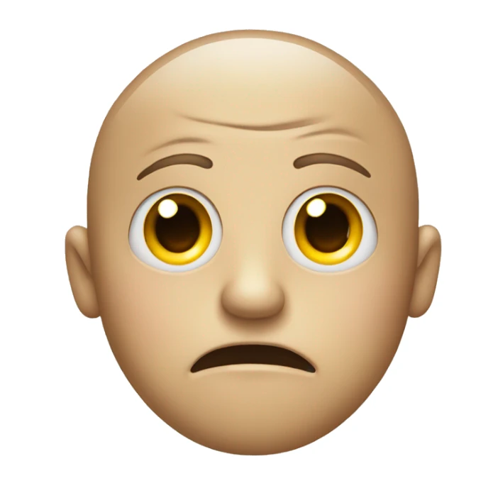 neutral face with two eye emojis for the eyes sticker