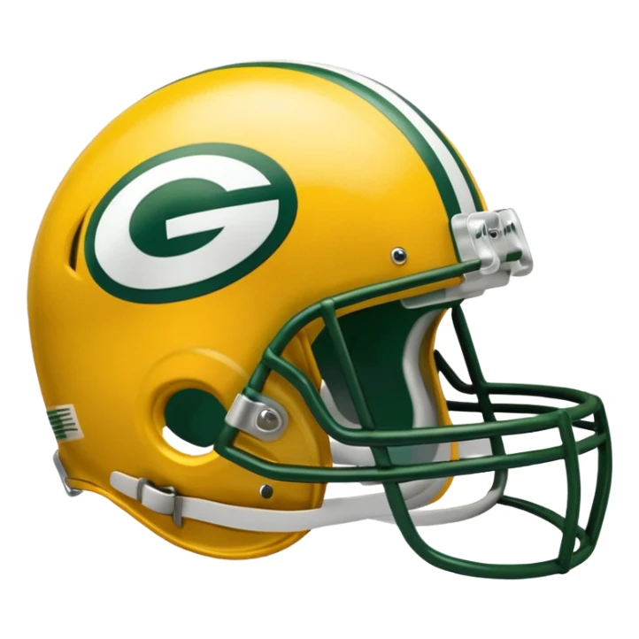 Green Bay packers helmet olds hool sticker