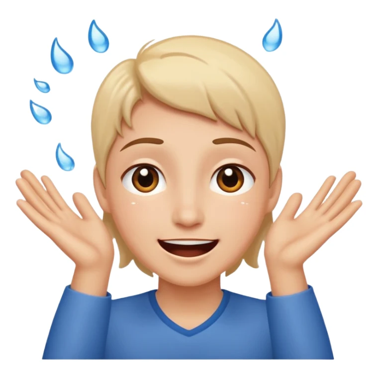 super happy tears excited hopeful hands sticker