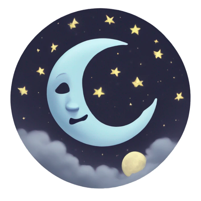 Tarot card of the moon  sticker