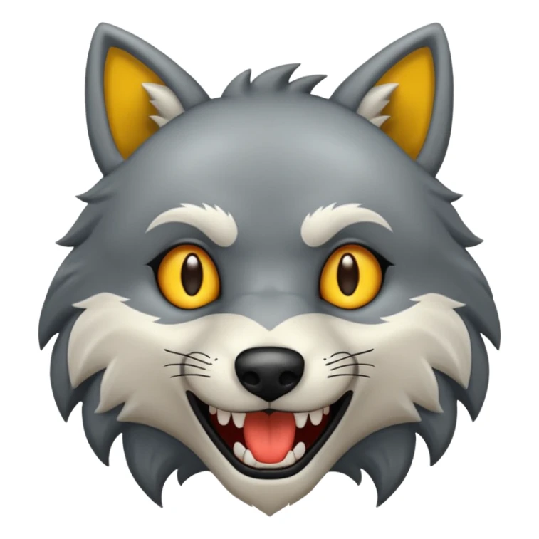 Tráeme una imagen de un lobo enojado sticker