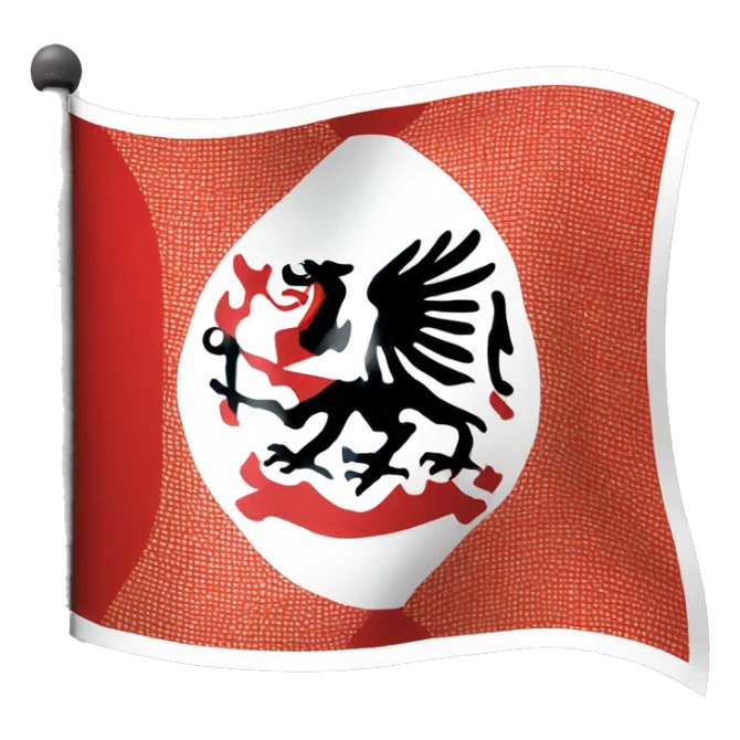 Create a flag emoji based on the traditional flag of Dardania which is an albanian kosov flag suppose to be used  sticker