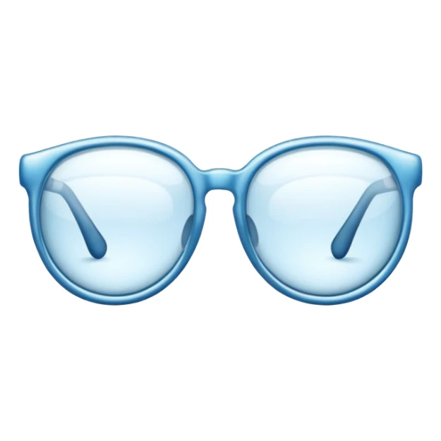 pair of glasses with sparkle sticker