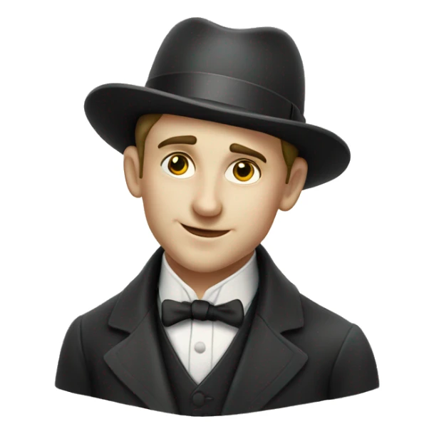 Handsome young 1920s white gentleman smoking a pipe  sticker