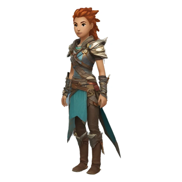 aloy horizon forbidden west hair armor sticker