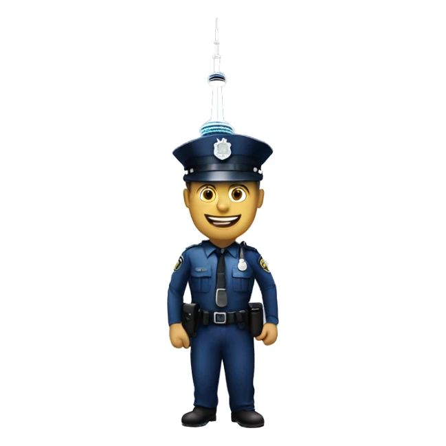 toronto police with cn tower sticker