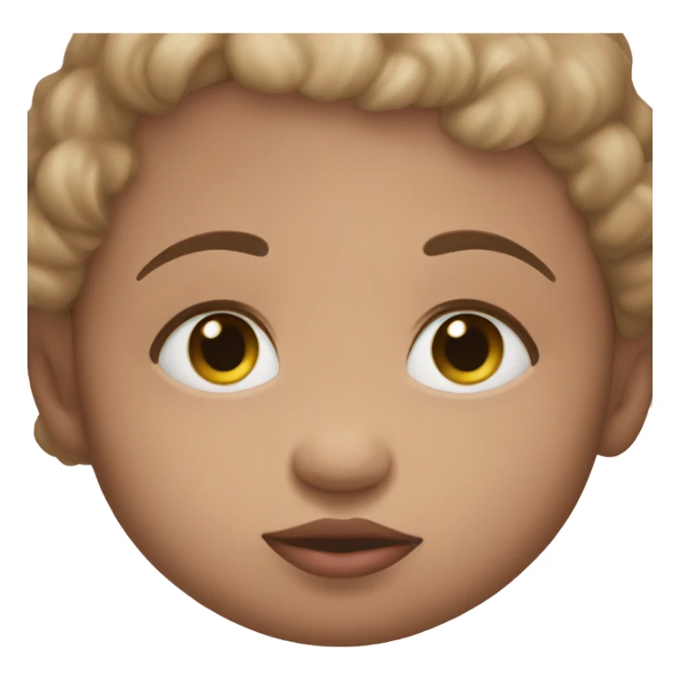 baby kissy face sticker