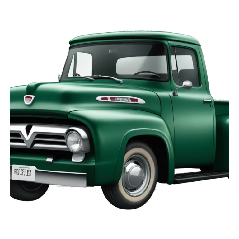 Dark green 1956 Ford F100 Truck sticker