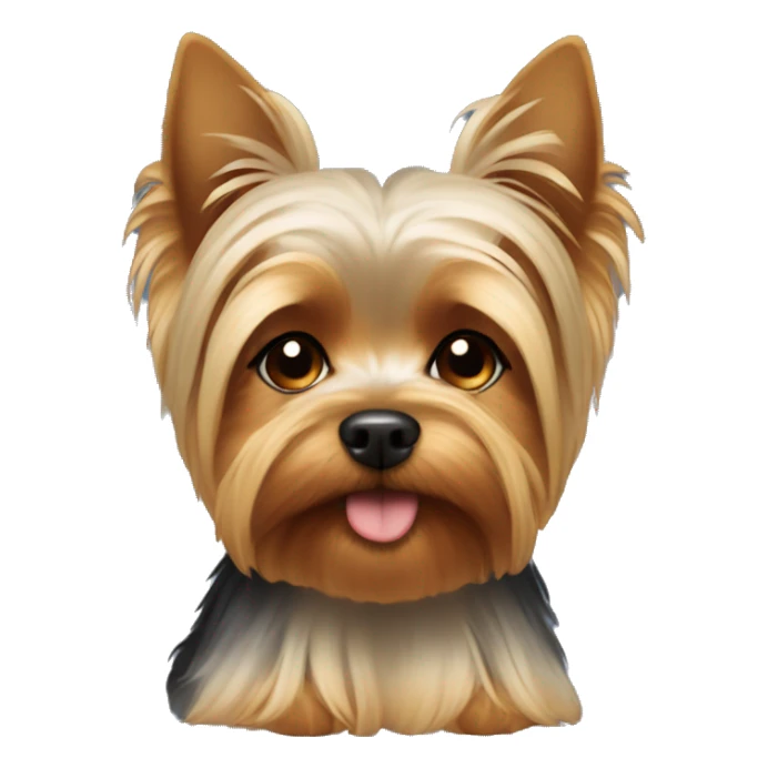 Yorkie dog sleeping eyes closed sticker