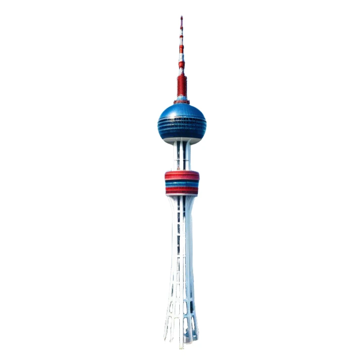​Cinematic Realistic N Seoul Tower, depicted in brilliant daylight as a slender, single-column tower rising from a modern cityscape, crowned by a sleek cylindrical observation deck offering panoramic views over Seoul, with crisp glass and steel surfaces reflecting clear blue skies and subtle architectural details that capture its futuristic elegance, sticker