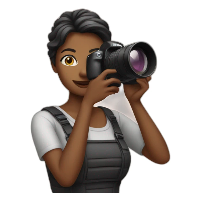 Woman photographer sticker