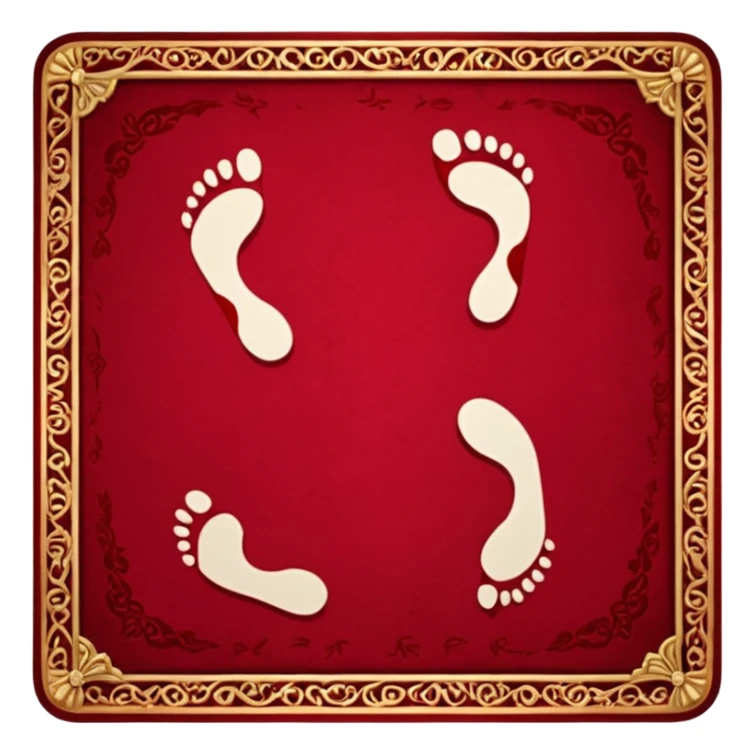Footprints blood on carpet make sure it is in royal room  sticker