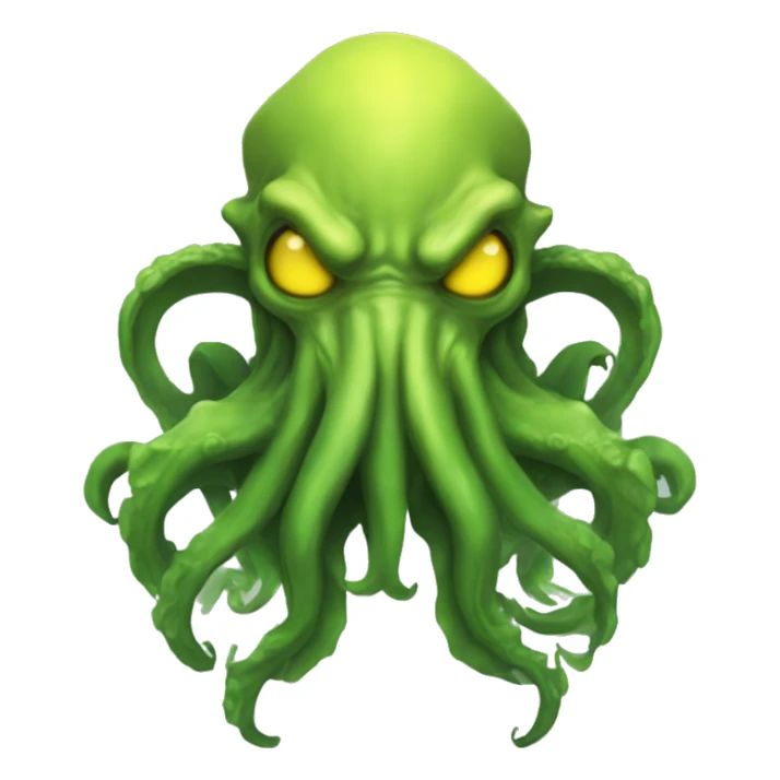 2 Cthulhu, a Cthulhu yellow and  a Cthulhu green sticker