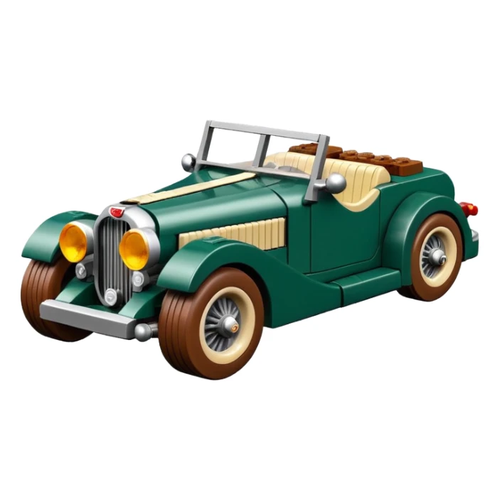 very fast 1932 Lego jaguar roadster rustic rusty lowered low rider antique rat hot rodded blackberry and cherrywood pearl mod caravan sticker