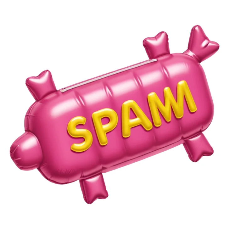  paris SPAM meat jeff koons style inflatable sculpture art painting  sticker