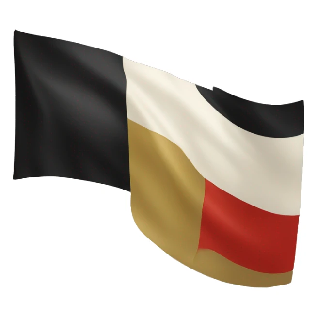Black gold and white Russian imperial tricolor flag sticker