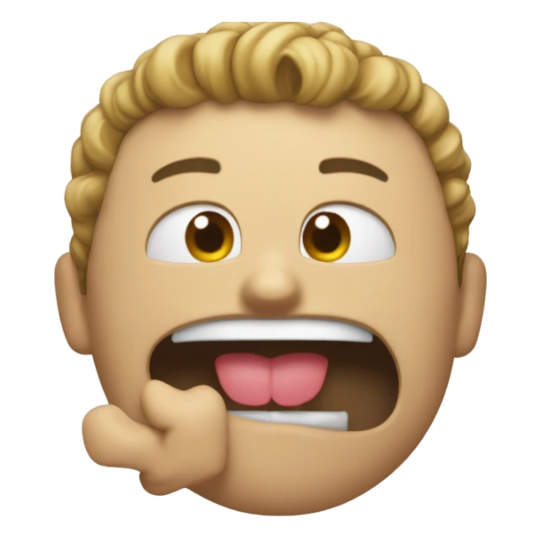 emoji sacando la lengua  con un pulgar  sticker