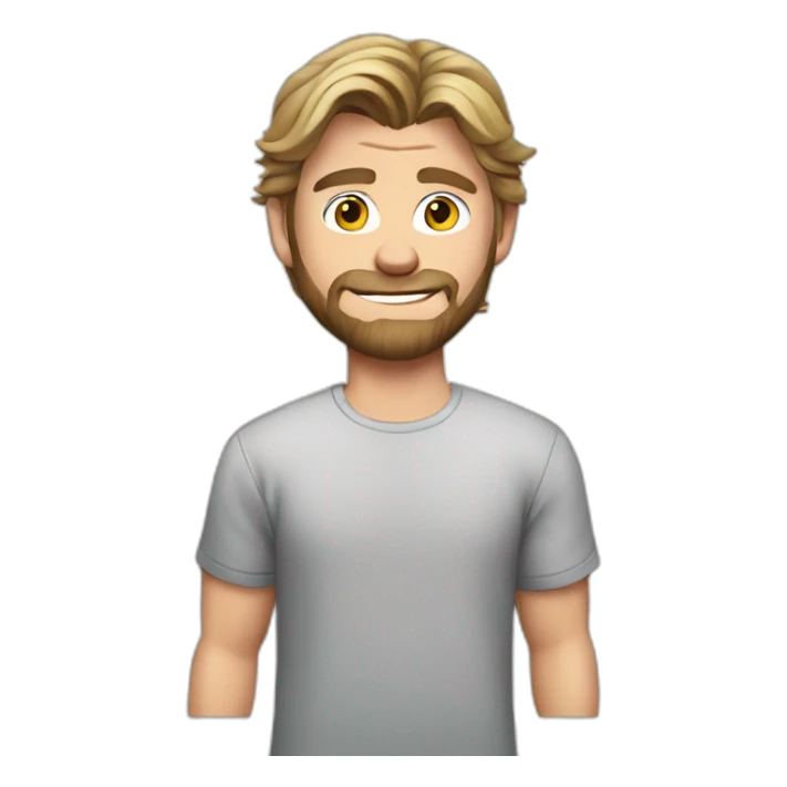 chris-hemsworth cartoon wearing shirt sticker