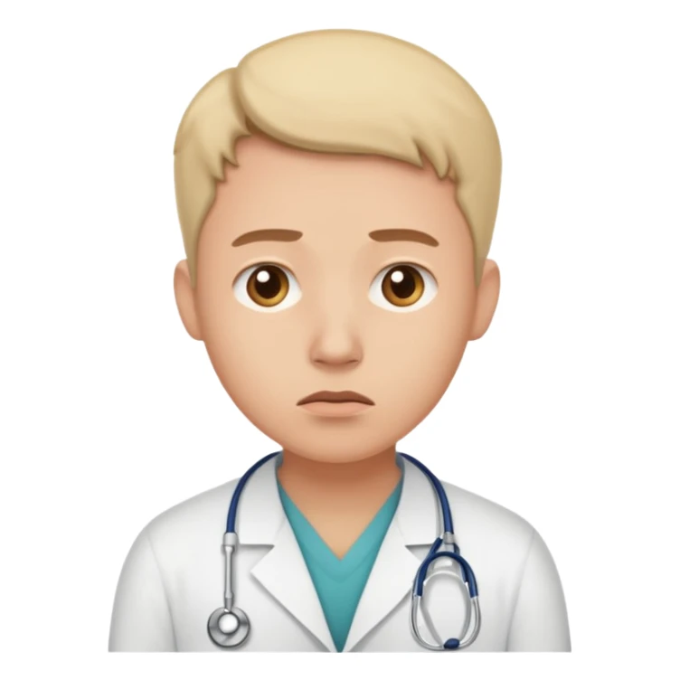 They need some concern on their face; they need to be considering one of two medical options. Can you draw these as people and not as doctors!!!! sticker