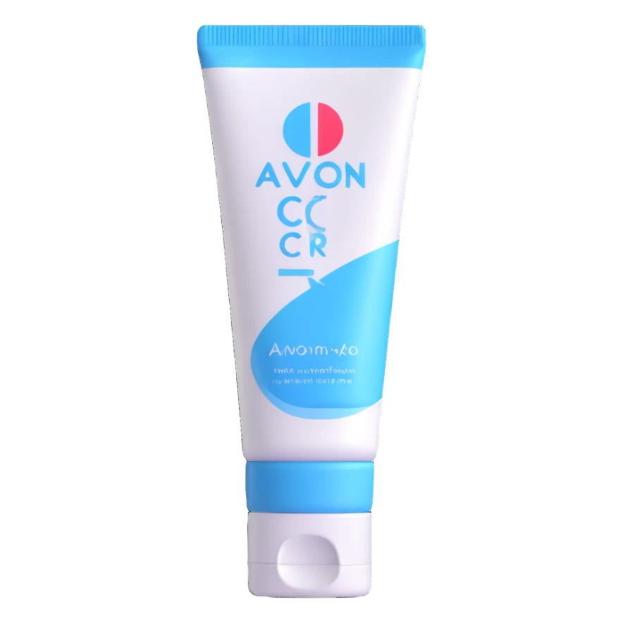 AVON hand cream tube with blue cap sticker