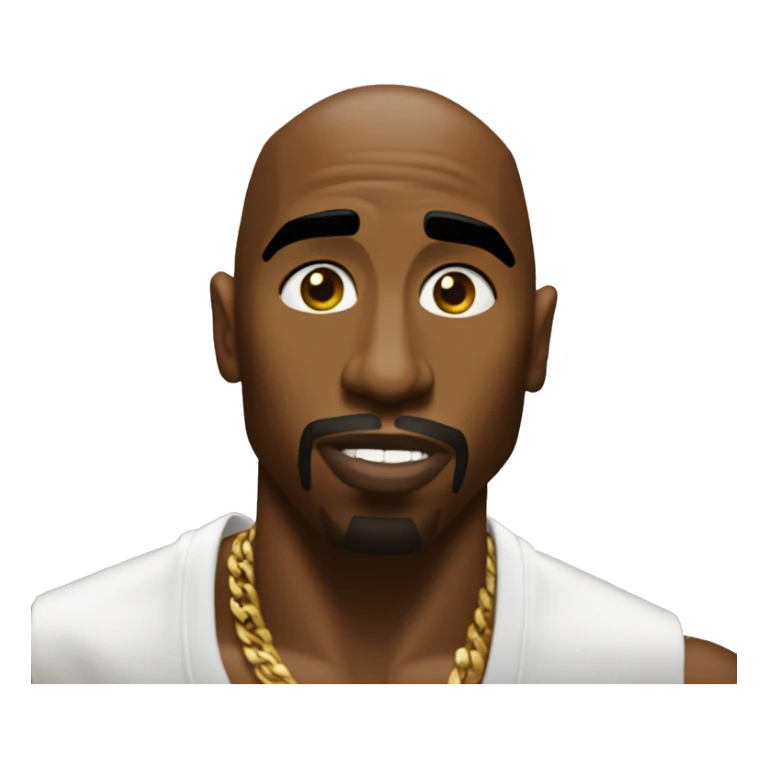 2pac haciendo el símbolo de west side sticker