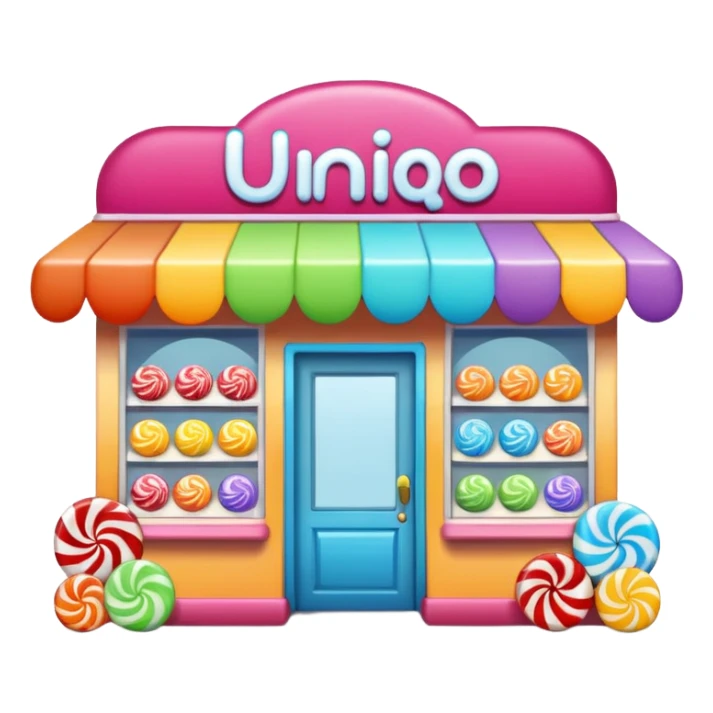 Candyshop with name: Uniq sticker