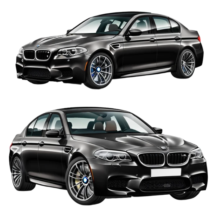 BMW M5 sports sedan car sticker