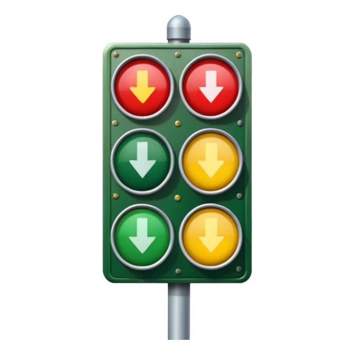 mac os icon rotation retro traffic signal directions arrows sticker