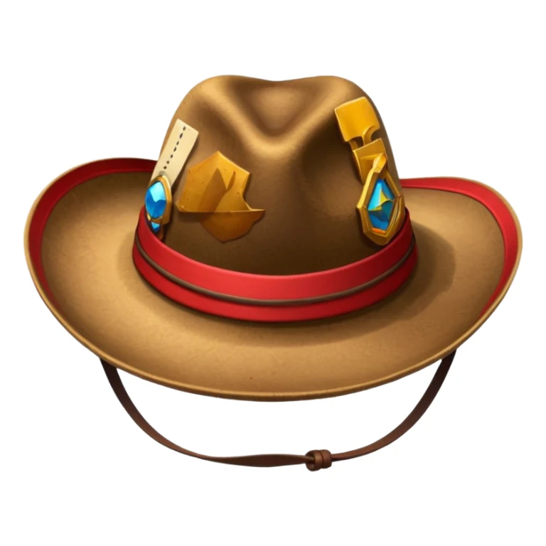 solo un sombrerito de explorador con detalles en rojo sticker