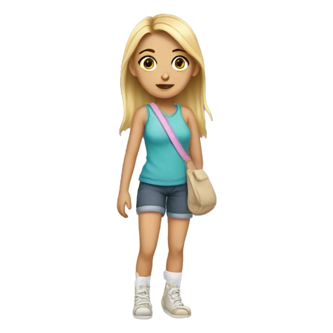 Girl with broken foot and cast sticker