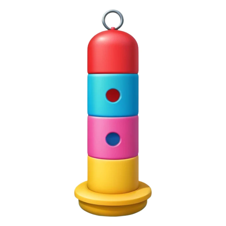 colorful pool green yellow red blue pink buoy sticker