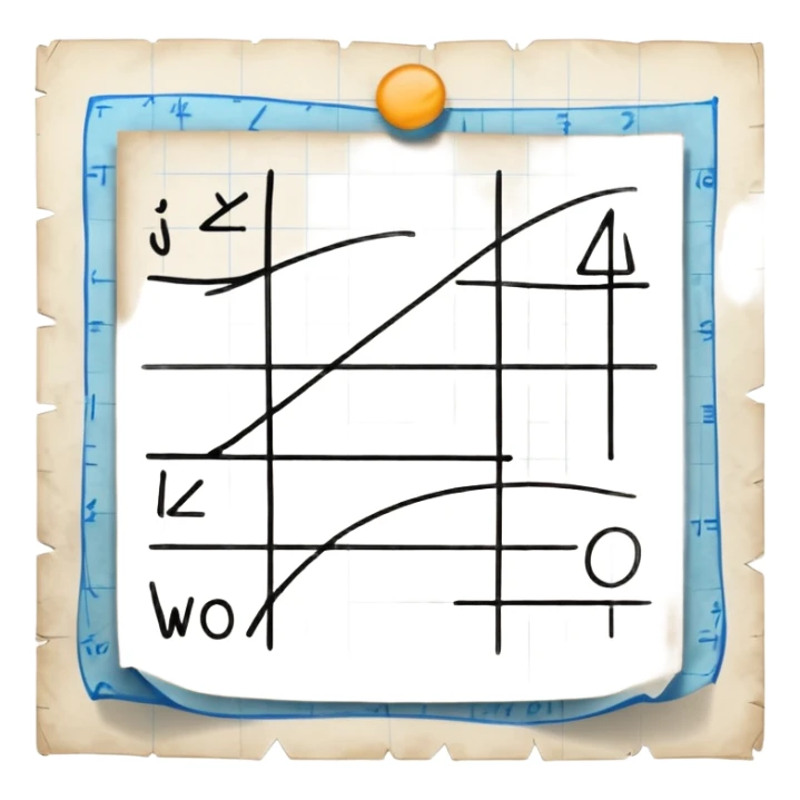 paper with mathematic equations sticker