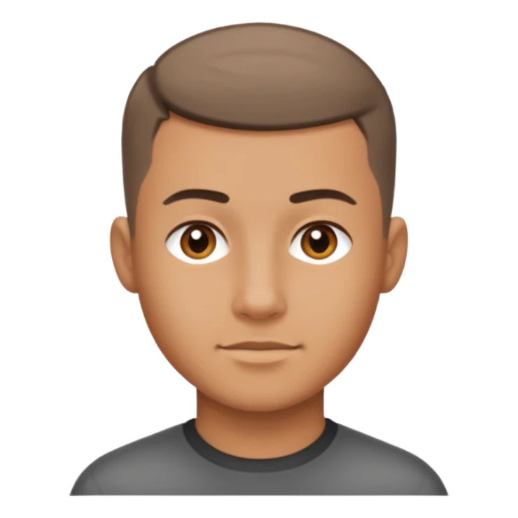 crew cut shorter hair sticker