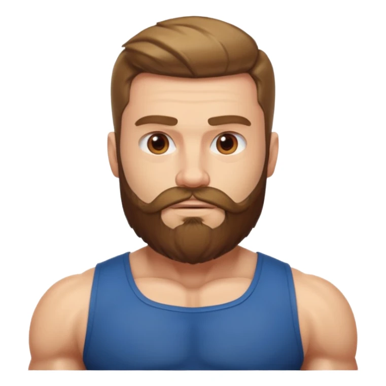 heroic man with beard sticker