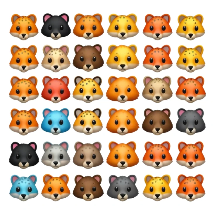 spotted animals sticker