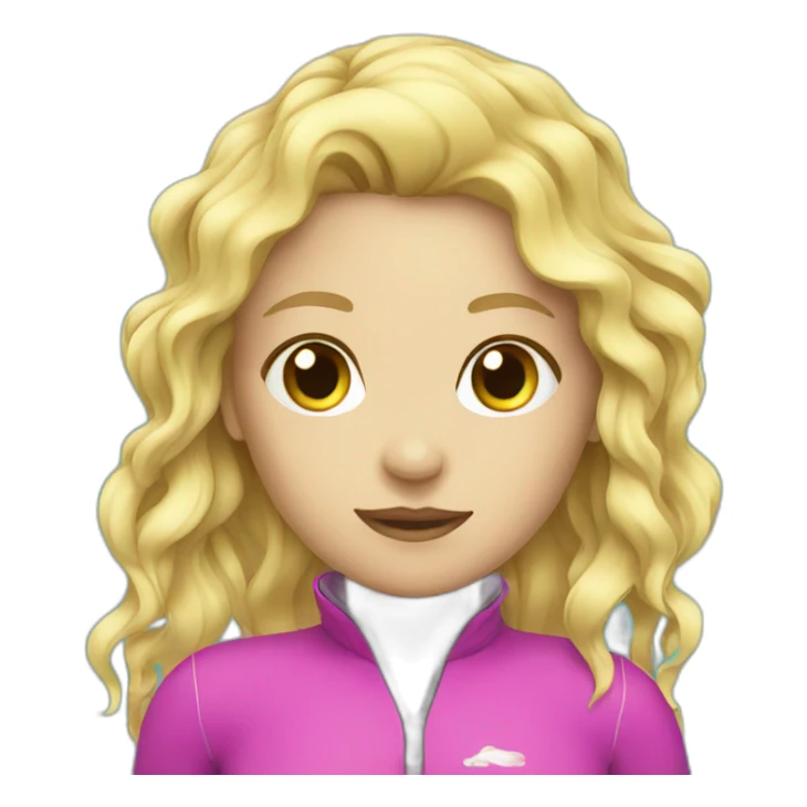 swimming girl blonde sticker